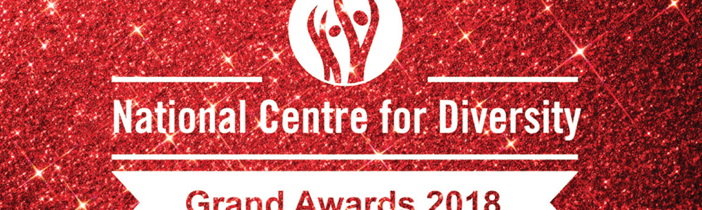 Red logo for National Centre for Diversity Grand Awards 2018