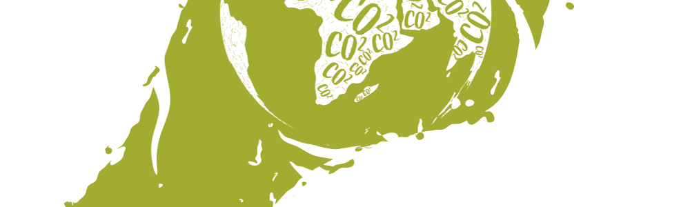 large green footprint above the words 50in10 eco, representative logo of the College's eco group